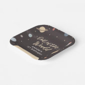 Assiettes En Carton Partie d'anniversaire de l'espace extra-atmosphéri (Angulaire)