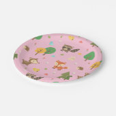 Assiettes En Carton Partie de baby shower animale de motif de région (Angle)