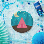 Assiettes En Carton Partie de camping (Fête)