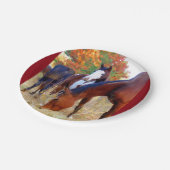 Assiettes En Carton Partie de cheval (Angle)