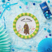 Assiettes En Carton Partie de chien de Labradoodle de joyeux (Fête)