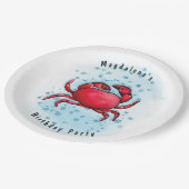 Assiettes En Carton partie de crabe (Angle)