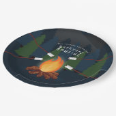 Assiettes En Carton Partie de feu (Angle)