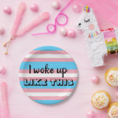 Assiettes En Carton Partie de fierté de transsexuel (Fête)