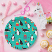 Assiettes En Carton Partie de pingouin (Fête)