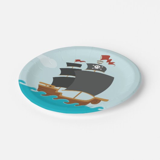 Assiettes En Carton Partie de pirate (Angle)