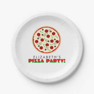 Assiettes En Carton Partie de pizza