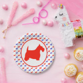 Assiettes En Carton Partie de Terrier d'écossais (Fête)