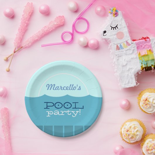 Assiettes En Carton Partie du pool (Fête)