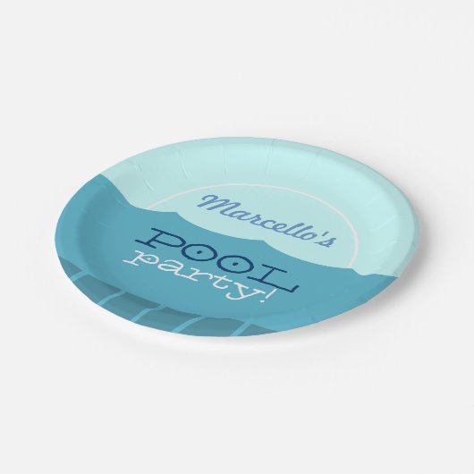 Assiettes En Carton Partie du pool (Angle)