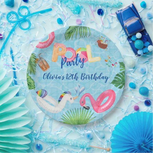 Assiettes En Carton Partie du pool (Fête)