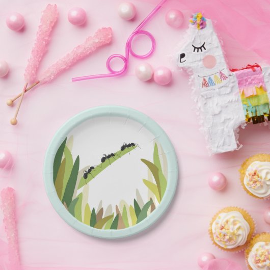 Assiettes En Carton Partie extérieure de plaque à papier d'insecte (Fête)