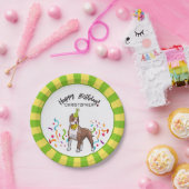 Assiettes En Carton Partie légère de chien de Pitbull de joyeux (Fête)