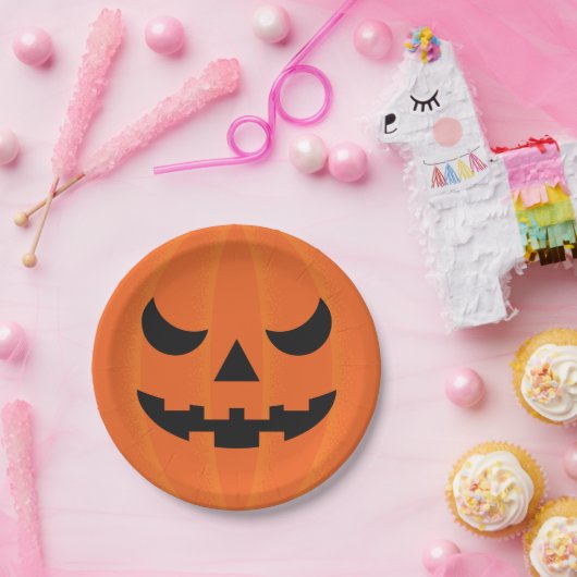 Assiettes En Carton Partie légèrement effrayante de visage de (Fête)