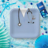 Assiettes En Carton Partie Médicale du médecin (Fête)