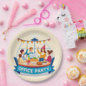 Assiettes En Carton Partie Office (Fête)
