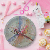 ASSIETTES EN CARTON PARTIE SENSIBLE DE MONOGRAMME DE MOUCHE DE DRAGON (Fête)