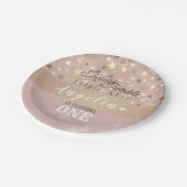 Assiettes En Carton Parties scintillant 1er anniversaire (Angle)