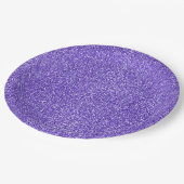Assiettes En Carton Parties scintillant à étincelle violette (Angle)