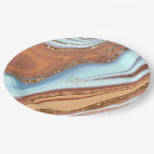 Assiettes En Carton Parties scintillant Abstraite Strata Mariage SW ID (Angle)