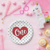 Assiettes En Carton Parties scintillant-amoureuse Valentines Premier a (Fête)