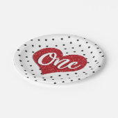 Assiettes En Carton Parties scintillant-amoureuse Valentines Premier a (Angle)