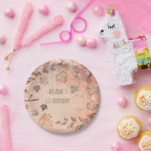 Assiettes En Carton Parties scintillant Automne Feuilles Hiver Golden (Fête)