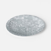 Assiettes En Carton Parties scintillant blanche étincelante douce 16 P (Angle)