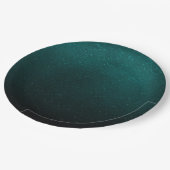 Assiettes En Carton Parties scintillant bleue verte Confetti Faux Foil (Angle)