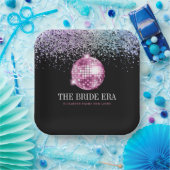 Assiettes En Carton Parties scintillant branchée Disco Bride Era Bache (Fête)