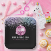 Assiettes En Carton Parties scintillant branchée Disco Bride Era Bache (Fête)