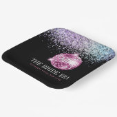 Assiettes En Carton Parties scintillant branchée Disco Bride Era Bache (Angulaire)