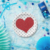 Assiettes En Carton Parties scintillant Chérie Valentines Points Anniv (Fête)