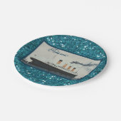 Assiettes En Carton Parties scintillant d'araignée Titanic Glam (Angle)