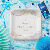 Assiettes En Carton parties scintillant d'éclaboussure d'aquarelle Pre (Fête)