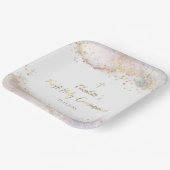 Assiettes En Carton parties scintillant d'éclaboussure d'aquarelle Pre (Angulaire)