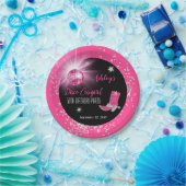 Assiettes En Carton Parties scintillant Disco Rose Cowgirl 50e fête d' (Fête)