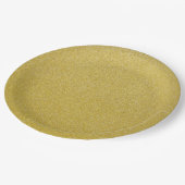 Assiettes En Carton Parties scintillant d'or, étincelle, Arrière - pla (Angle)