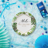 Assiettes En Carton Parties scintillant d'or Sparkle Glam Tropical Feu (Fête)