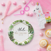 Assiettes En Carton Parties scintillant d'or Sparkle Glam Tropical Feu (Fête)