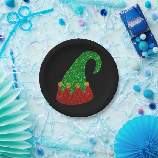 Assiettes En Carton Parties scintillant Elf Casquette (Fête)