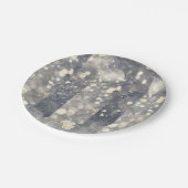 Assiettes En Carton Parties scintillant étincelle en argent glam glam  (Angle)