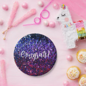 Assiettes En Carton Parties scintillant fausse et vos félicitations (Fête)