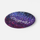 Assiettes En Carton Parties scintillant fausse et vos félicitations (Angle)