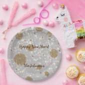 Assiettes En Carton Parties scintillant festive Bonne année (Fête)