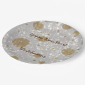 Assiettes En Carton Parties scintillant festive Bonne année (Angle)