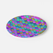 Assiettes En Carton Parties scintillant Fête d'anniversaire de la Sirè (Angle)