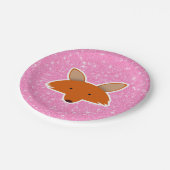 Assiettes En Carton Parties scintillant Fox (Angle)