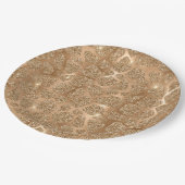 Assiettes En Carton Parties scintillant Glitzy or Giraffe Imprimer (Angle)