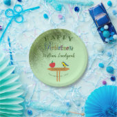 Assiettes En Carton Parties scintillant Gold Green et joyeuse retraite (Fête)